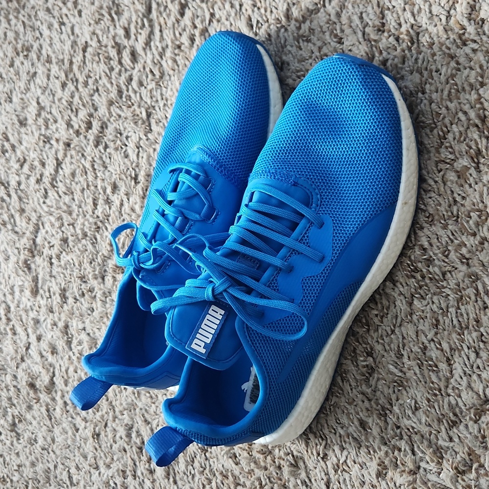 Puma Nrgy Running Shoes Men's 9.5 US Softfoam Blue EUC